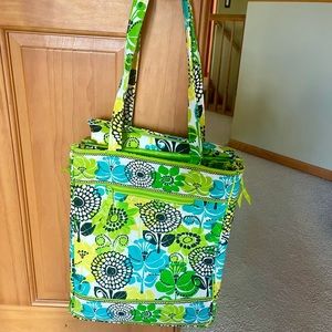 NWOT Vera Bradley Laptop Bag Lime’s Up